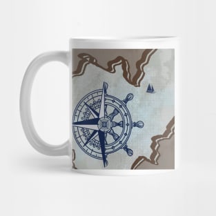 Fortune favors the bold who sail off map Mug